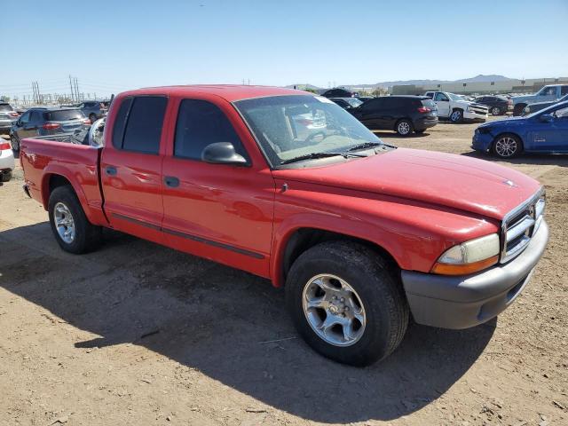 1D7HL38N74S768571 - 2004 DODGE DAKOTA QUAD SPORT RED photo 4