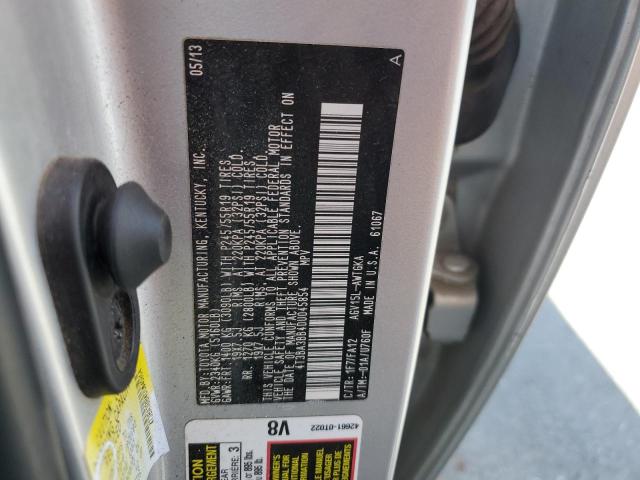 4T3BA3BB4DU045854 - 2013 TOYOTA VENZA LE ვერცხლისფერი ფოტო 13