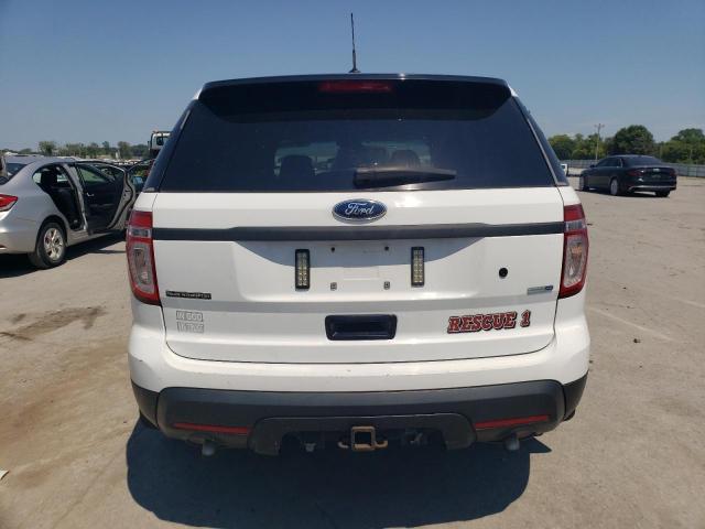 1FM5K8AR9EGB63865 - 2014 FORD EXPLORER POLICE INTERCEPTOR Білий фото 6