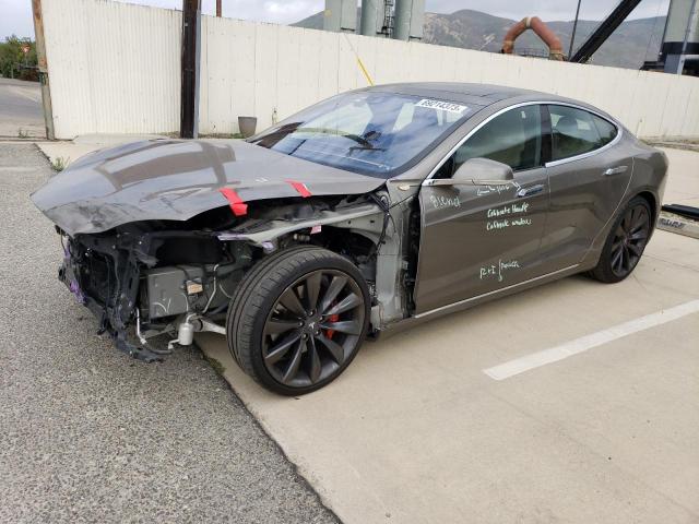 5YJSA1E48GF151560 - 2016 TESLA MODEL S Gris foto 1