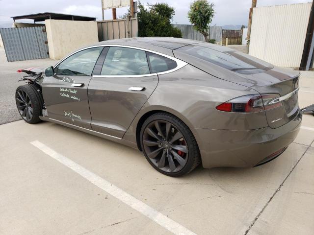 5YJSA1E48GF151560 - 2016 TESLA MODEL S Gris foto 2