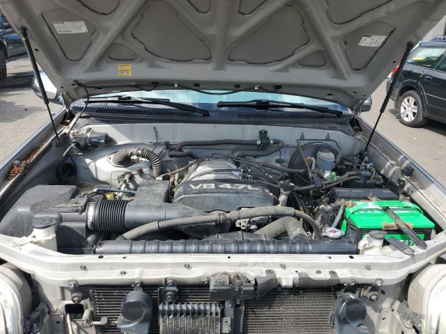 5TBRT34182S282805 - 2002 TOYOTA TUNDRA ACCESS CAB ვერცხლისფერი ფოტო 11