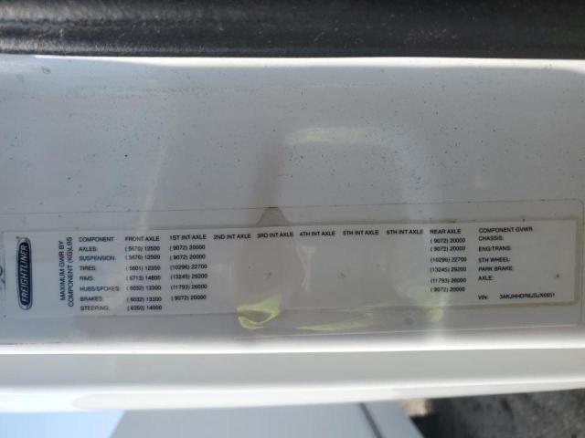 3AKJHHDR6JSJX6651 - 2018 FREIGHTLINER CASCADIA 1 WHITE photo 10