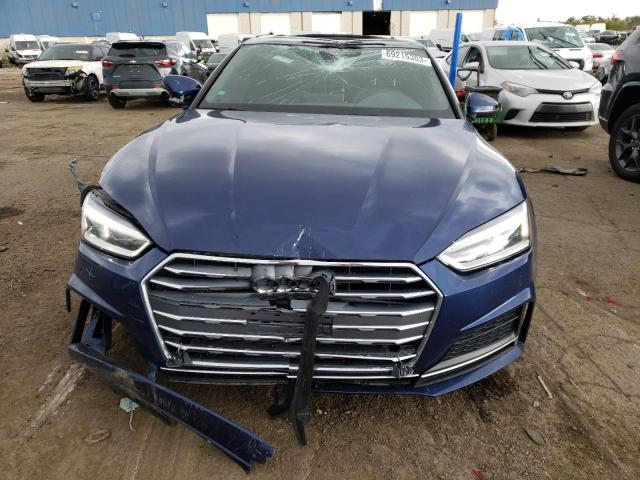 WAUENCF52JA087355 - 2018 AUDI A5 PREMIUM PLUS S-LINE BLUE photo 5