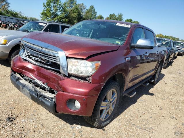 5TFHW5F10AX140542 - 2010 TOYOTA TUNDRA CREWMAX LIMITED MAROON photo 1