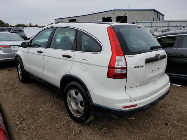 5J6RE3H37AL002136 - 2010 HONDA CR-V LX WHITE photo 2