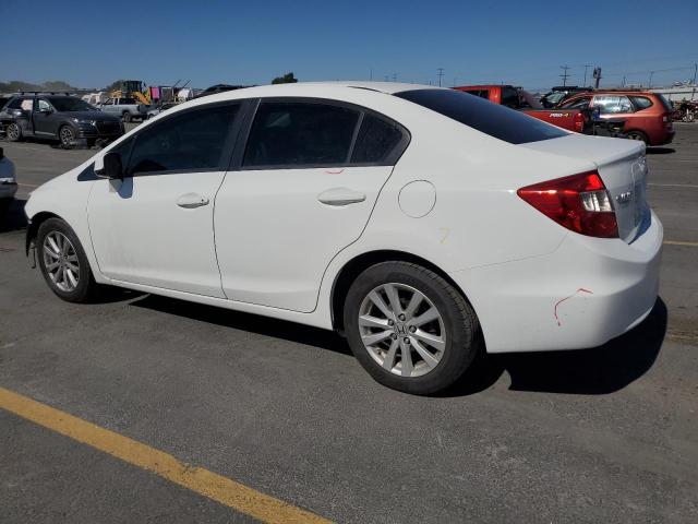 19XFB2F87CE378423 - 2012 HONDA CIVIC EX WHITE photo 2