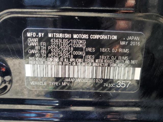 JA4AP3AW3GZ051920 - 2016 MITSUBISHI OUTLANDER ES Qara foto 12