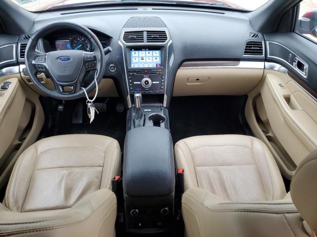 1FM5K8F84HGC38847 - 2017 FORD EXPLORER LIMITED RED photo 8