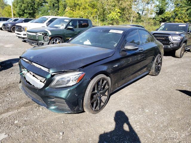 55SWF6EB9KU290991 - 2019 MERCEDES-BENZ C 43 AMG GREEN photo 1