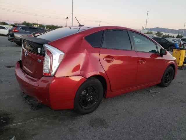 JTDKN3DUXE0374714 - 2014 TOYOTA PRIUS RED photo 3