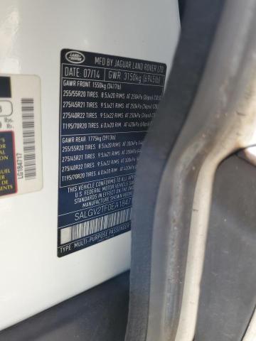 SALGV2TF0EA184717 - 2014 LAND ROVER RANGE ROVE AUTOBIOGRAPHY WHITE photo 13