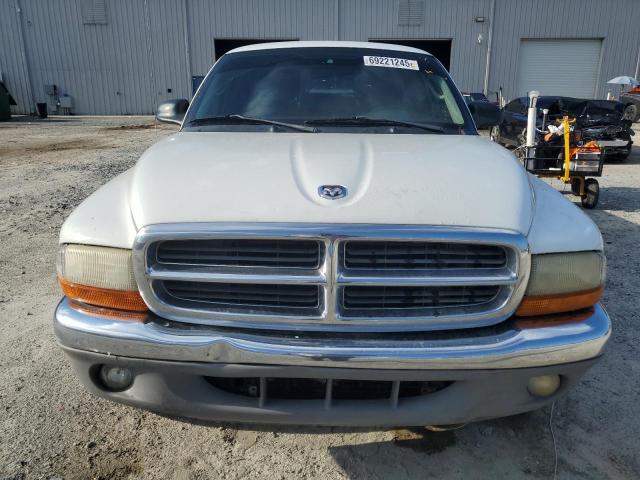 1B7GL42N72S593692 - 2002 DODGE DAKOTA SLT WHITE photo 5