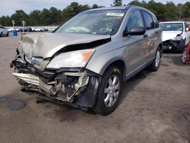 5J6RE48569L005256 - 2009 HONDA CR-V EX BEIGE photo 2