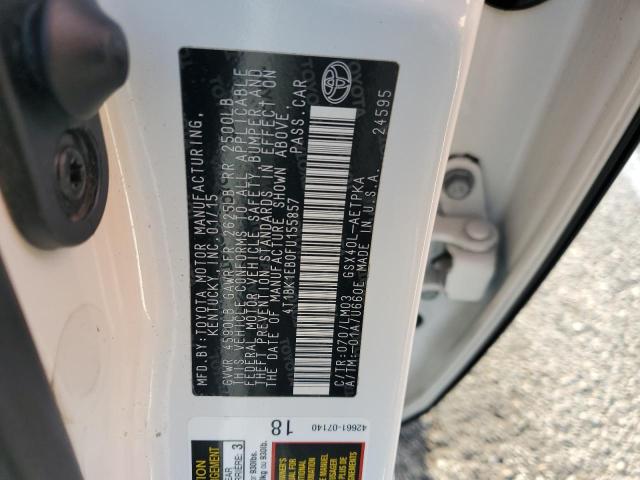 4T1BK1EB0FU155857 - 2015 TOYOTA AVALON XLE WHITE photo 12
