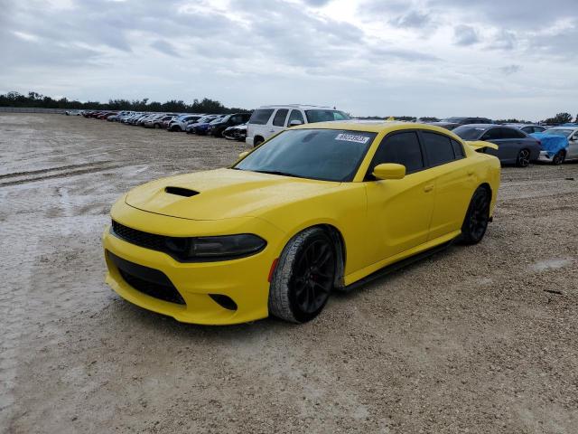 2C3CDXGJ2LH216302 - 2020 DODGE CHARGER SCAT PACK YELLOW photo 1