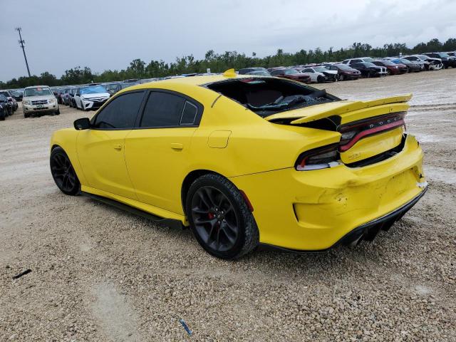 2C3CDXGJ2LH216302 - 2020 DODGE CHARGER SCAT PACK YELLOW photo 2