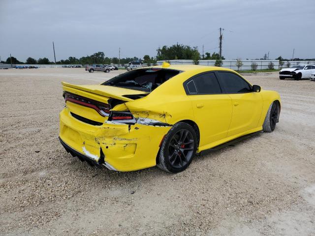 2C3CDXGJ2LH216302 - 2020 DODGE CHARGER SCAT PACK YELLOW photo 3