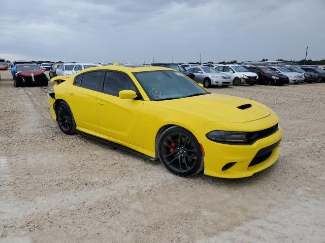 2C3CDXGJ2LH216302 - 2020 DODGE CHARGER SCAT PACK YELLOW photo 4