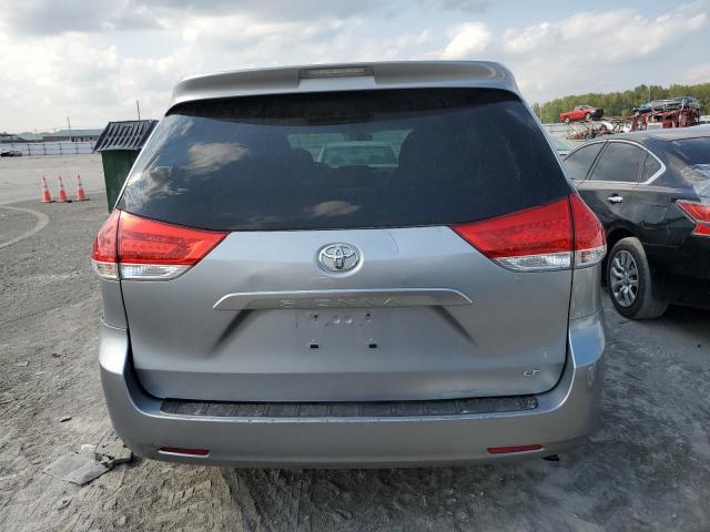 5TDKA3DC2CS015631 - 2012 TOYOTA SIENNA BASE SILVER photo 6