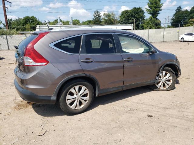 5J6RM4H72DL051275 - 2013 HONDA CR-V EXL GRAY photo 3