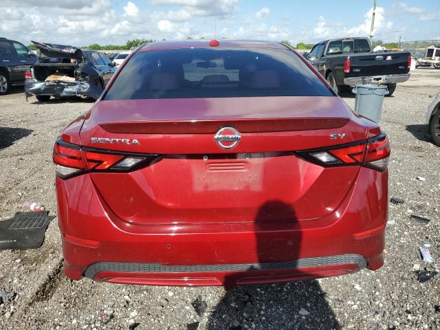 3N1AB8CV1LY275121 - 2020 NISSAN SENTRA SV RED photo 6