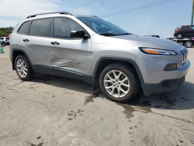 1C4PJLAB4HW572193 - 2017 JEEP CHEROKEE SPORT Gris photo 4