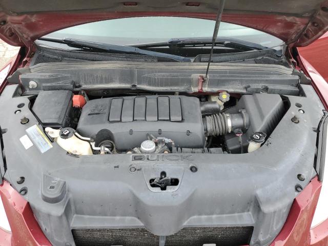 5GALRBED2AJ161330 - 2010 BUICK ENCLAVE CXL წითელი ფოტო 11