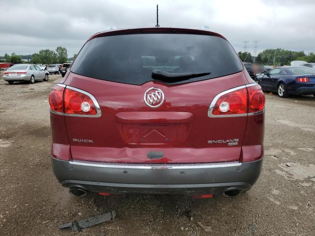 5GALRBED2AJ161330 - 2010 BUICK ENCLAVE CXL წითელი ფოტო 6