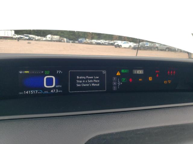 JTDKBRFUXH3553976 - 2017 TOYOTA PRIUS WHITE photo 9