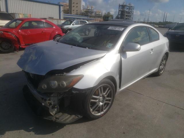 JTKDE3B78A0319655 - 2010 TOYOTA SCION TC SILVER photo 2