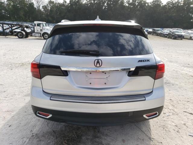 5FRYD3H4XEB015225 - 2014 ACURA MDX TECHNOLOGY SILVER photo 6