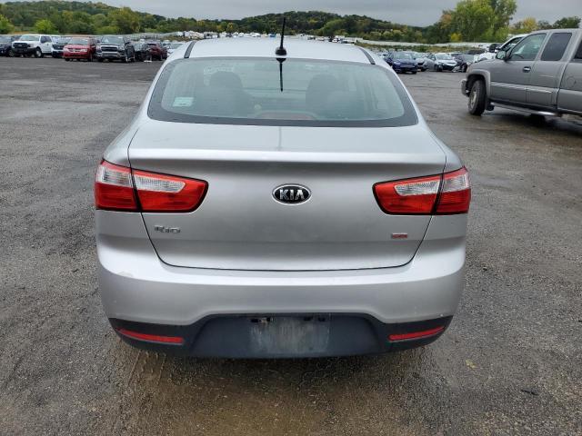 KNADM4A34E6372268 - 2014 KIA RIO LX SILVER photo 6