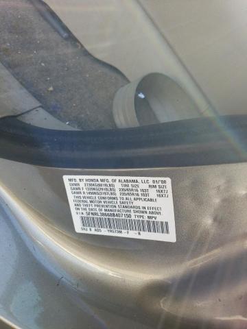 5FNRL38668B407150 - 2008 HONDA ODYSSEY EXL TAN photo 13