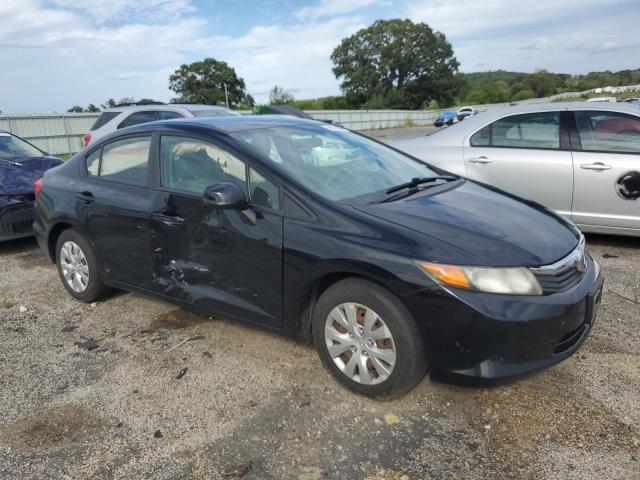 19XFB2F52CE024721 - 2012 HONDA CIVIC LX BLACK photo 4