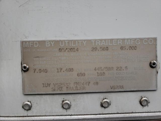 1UYVS2532FM244749 - 2015 UTILITY TRAILER WHITE photo 10