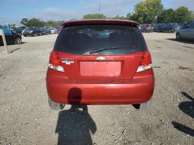 KL1TG66696B561051 - 2006 CHEVROLET AVEO LT RED photo 6