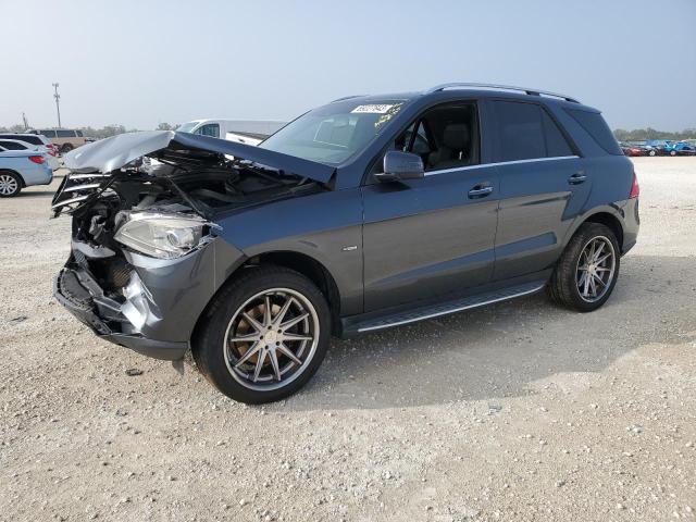 4JGDA5HB0CA076488 - 2012 MERCEDES-BENZ ML 350 4MATIC GRAY photo 1