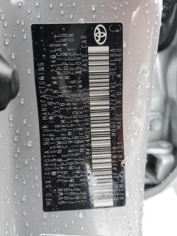 5YFB4MDE8RP135532 - 2024 TOYOTA COROLLA LE SILVER photo 13