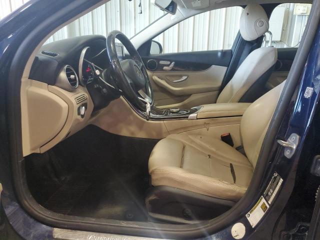 55SWF4KB5HU223371 - 2017 MERCEDES-BENZ C 300 4MATIC BLUE photo 7
