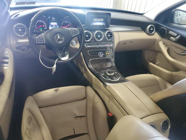 55SWF4KB5HU223371 - 2017 MERCEDES-BENZ C 300 4MATIC BLUE photo 8