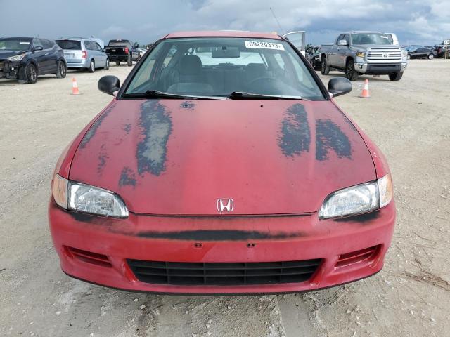 2HGEH2354RH526983 - 1994 HONDA CIVIC CX RED photo 5