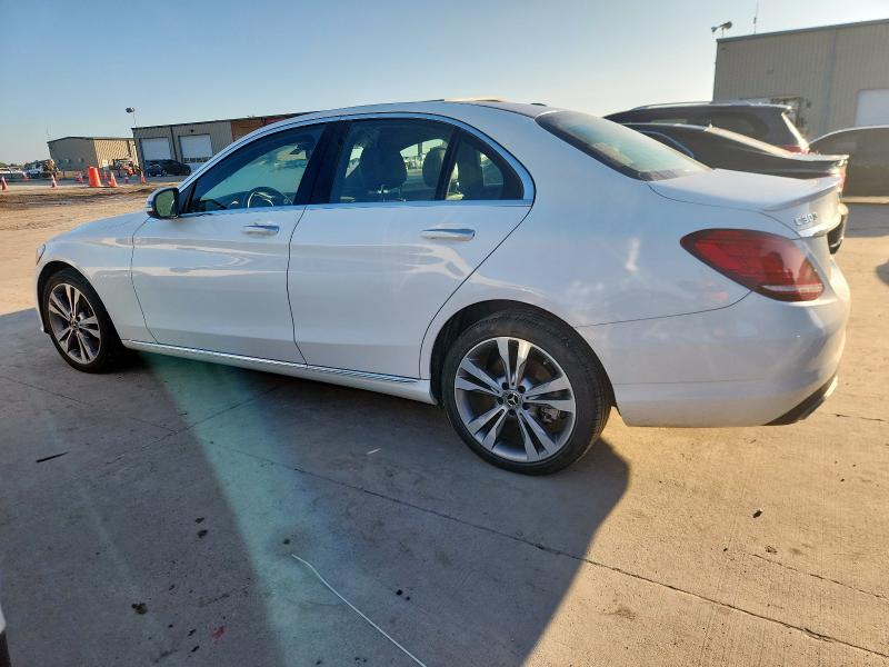 55SWF8EB9KU291991 - 2019 MERCEDES-BENZ C 300 4MATIC WHITE photo 2