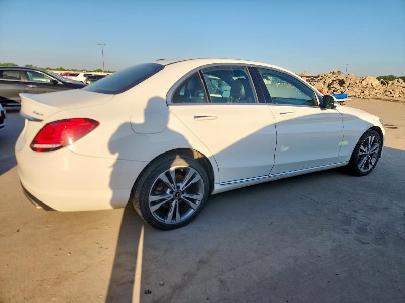 55SWF8EB9KU291991 - 2019 MERCEDES-BENZ C 300 4MATIC WHITE photo 3