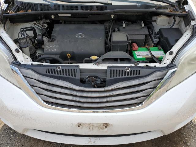 5TDYK3DC7BS156622 - 2011 TOYOTA SIENNA XLE 白色 照片 12