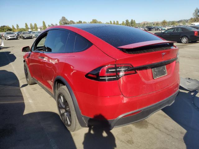 7SAXCAE58NF340878 - 2022 TESLA MODEL X RED photo 2