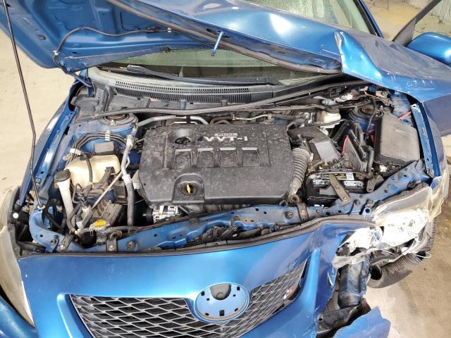 2T1BU4EE4AC527491 - 2010 TOYOTA COROLLA BASE BLUE photo 11