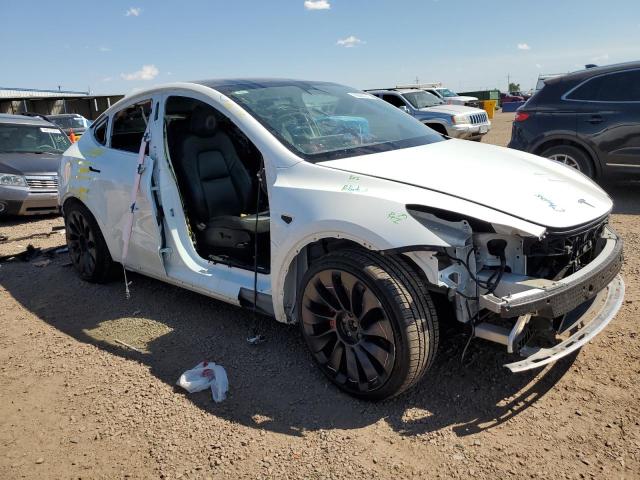 7SAYGDEFXNF541930 - 2022 TESLA MODEL Y WHITE photo 4
