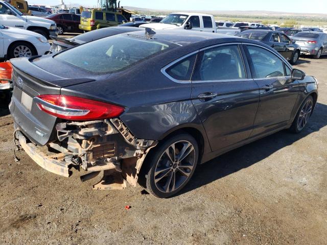 3FA6P0D97LR194177 - 2020 FORD FUSION TITANIUM GRAY photo 3