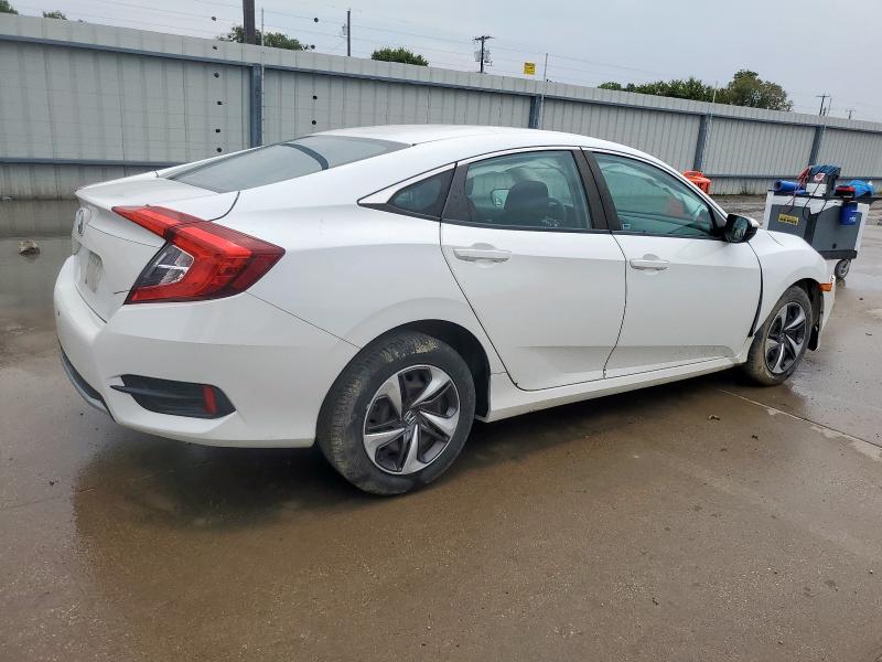 19XFC2F6XKE213668 - 2019 HONDA CIVIC LX WHITE photo 3